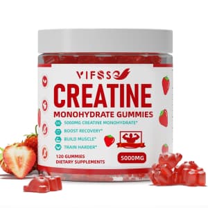120-Count Creatine Monohydrate Gummies for $9