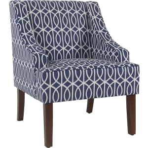 HomePop Velvet Swoop Arm Living-Room-Chair for $118