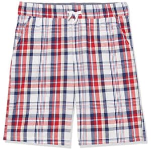 Nautica Boys' Flat Front Shorts, Bright Plaid, 3T Multi for $11