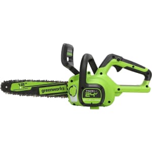 Greenworks 24V 12" Brushless Cordless Compact Chainsaw for $73