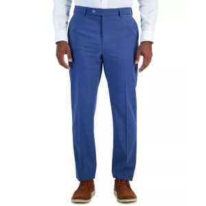 Vince Camuto Men's Slim-Fit Spandex Super-Stretch Suit Pants for $30