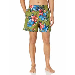 Kanu Surf Men's Monaco Swim Trunks (Regular & Extended Sizes), St. Lucia Olive, XX-Large for $18