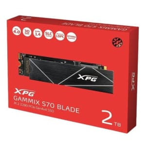 Adata XPG Gammix S70 Blade 2TB PCIe Gen4 NVMe M.2 Internal Gaming SSD for $200