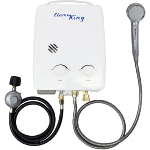 Flame King Portable Tankless Water Heater for $128