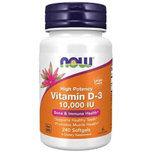 Now Foods NOW Supplements, Vitamin D-3 10,000 IU Softgels, Vitamin D, Joint Support, 240 Softgels for $13