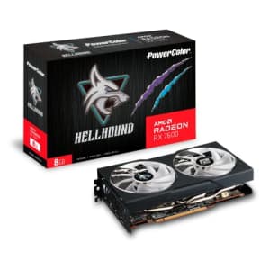 PowerColor Hellhound AMD Radeon RX 7600 Gaming Graphics Card for $290