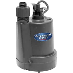 Superior Pump 1/4 HP Thermoplastic Utility Pump for $47