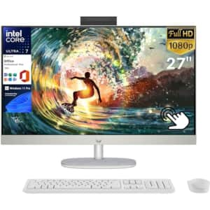 HP All in One Desktop Computer 27 Inch Touchscreen 2024 Newest, Intel 12-core Ultra 7 155U (Up to for $1,560