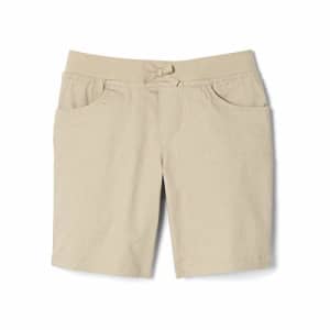French Toast Girls' Little Stretch Pull-On Tie Front Short, Khaki, 6 for $13 French Toast Girls' Little Stretch Pull-On Tie Front Short, Khaki, 6 for $13