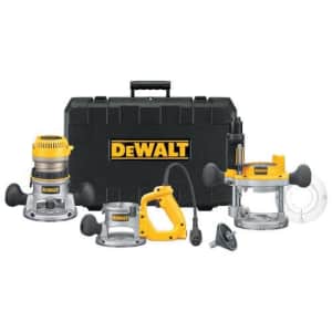 DeWalt 12A 2.25HP Plunge Base and Fixed Base for $427