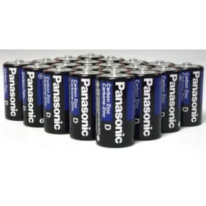 48 Pack Wholesale Lot Panasonic Super Heavy Duty D Batteries for $47