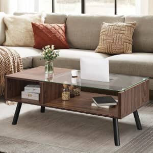 Yitahome Glass Coffee Table for $100