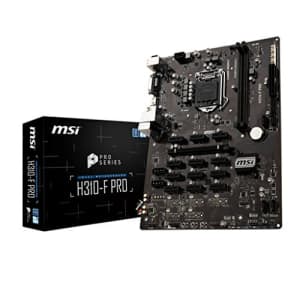 MSI Pro Series Intel Coffee Lake H310 LGA 1151 BTC ETH LTC Crypto Mining ATX Motherboard (H310-F for $144 MSI Pro Series Intel Coffee Lake H310 LGA 1151 BTC ETH LTC Crypto Mining ATX Motherboard (H310-F for $144