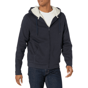 Amazon Essentials Men's Sherpa-Lined Full-Zip Sweatshirt for $19