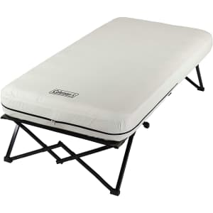 Coleman Twin Camping Cot with Air Mattress and Pump for $109