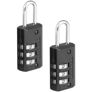 Master Lock Combination Lock 2-Pack for $4