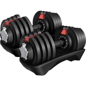 Yaheetech 40-lb. Adjustable Dumbbell Set for $160