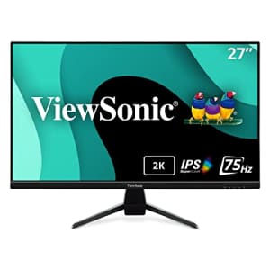 ViewSonic VX2767U-2K 27 Inch 1440p IPS Monitor with 65W USB C, HDR10 Content Support, Ultra-Thin for $199