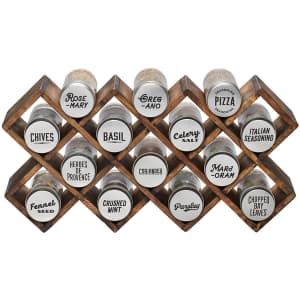 Kamenstein 18-Jar Criss-Cross Spice Rack w/ 5 Years of Spice Refills for $41 Kamenstein 18-Jar Criss-Cross Spice Rack w/ 5 Years of Spice Refills for $41