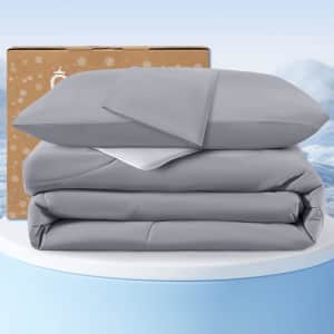 Queen Cooling Comforter Set for $29