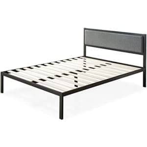 Zinus Korey Metal Full Platform Bed w/ Upholstered Headboard for $161
