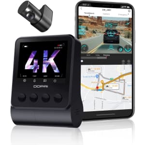 DDPAI 4K Front and 1080p Rear Dash Cams for $150