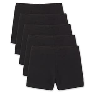 The Children's Place Girls' 5 Pack Basic Cartwheel Short, Black, XXX-Large (Plus) for $18