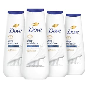 Dove Deep Moisture Body Wash 20-oz. Bottle 4-Pack for $14