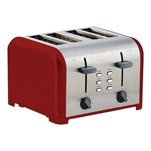 Kenmore 40604 4-Slice Toaster with Dual Controls in Red for $63
