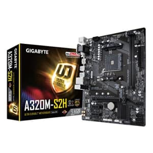GIGABYTE GA-A320M-S2H (AMD Ryzen AM4/MicroATX/2xDDR4/HDMI/Realtek ALC887/3xPCIe/USB3.1 Gen for $70 GIGABYTE GA-A320M-S2H (AMD Ryzen AM4/MicroATX/2xDDR4/HDMI/Realtek ALC887/3xPCIe/USB3.1 Gen for $70