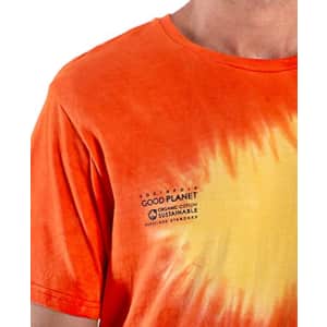 Southpole Men's 100% Organic Cotton T-Shirt, Orange, Small for $9