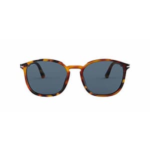 Persol PO3215S Square Sunglasses, Brown Tortoise/Light Blue, 57 mm for $122 Persol PO3215S Square Sunglasses, Brown Tortoise/Light Blue, 57 mm for $122