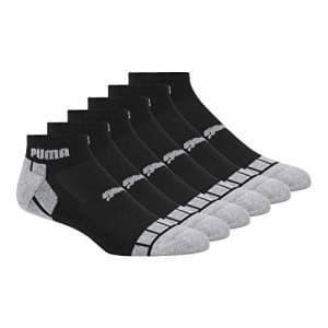 PUMA Men's 6 Pack Quarter Crew Socks, black/grey, 10-13 for $16 PUMA Men's 6 Pack Quarter Crew Socks, black/grey, 10-13 for $16