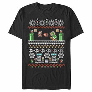 Nintendo Men's T-Shirt, Black, XXXXX-Large for $16