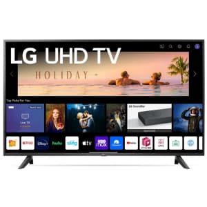 LG 55" Class UP7050 Series LED 4K UHD Smart webOS TV for $298