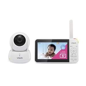 VTech VM924 Remote Pan-Tilt-Zoom Video Baby Monitor, 5" LCD Screen, Up to 17 Hrs Video Streaming, for $62