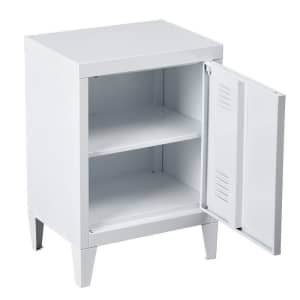FurnitureR Graves Metal Storage Cabinet for $56