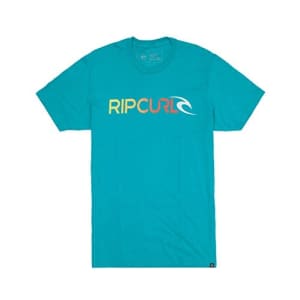 Rip Curl Men's Avenue Premium T-Shirt, Teal, X-Large for $18