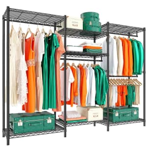 Raybee Heavy Duty 69" x 77" Wire Clothes Rack for $112 Raybee Heavy Duty 69" x 77" Wire Clothes Rack for $112