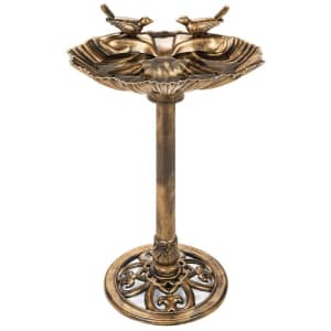 Best Choice Pedestal Bird Bath Decoration for $30 Best Choice Pedestal Bird Bath Decoration for $30