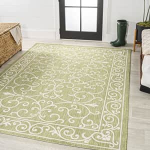 JONATHAN Y SMB106H-4 Charleston Vintage Filigree Textured Weave Indoor Outdoor Area Rug, for $41