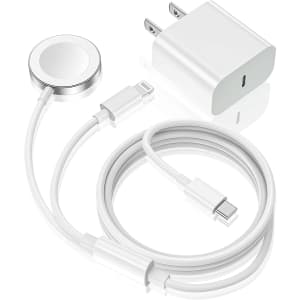 2-in-1 USB-C Apple Watch / Lightning Charger for $15