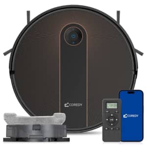 Coredy R750 Pro Robot Vacuum and Mop Combo, 2700Pa Max Suction, Ultrasonic Detection Boost & for $200