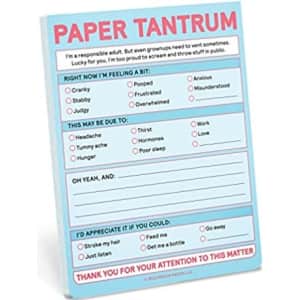 Knock Knock Paper Tantrum Note Pad for $7