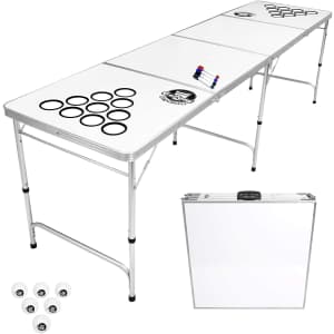 GoPong 8-Foot Dry Erase Beer Pong Table for $72