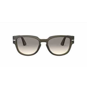 Persol PO3231S Square Sunglasses, Opal Smoke/Gradient Grey, 54 mm for $170 Persol PO3231S Square Sunglasses, Opal Smoke/Gradient Grey, 54 mm for $170