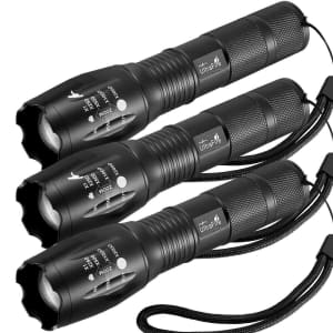 UltraFire X800 CREE LED Flashlight 3-Pack for $13