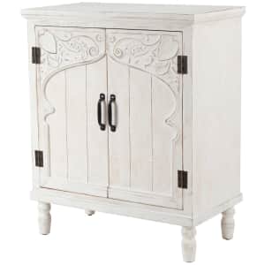 LuxenHome Farmhouse Accent Cabinet for $242 LuxenHome Farmhouse Accent Cabinet for $242