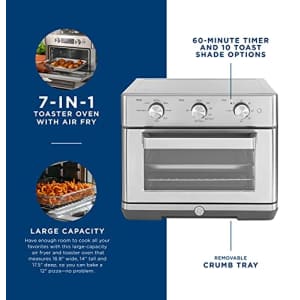 GE Mechanical Air Fryer Toaster Oven + Accessory Set | Convection Toaster with 7 Cook Modes | Large for $179