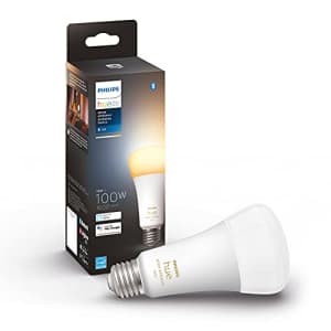 Philips Hue White Ambiance A21 High Lumen Smart Bulb, 1600 Lumens, Bluetooth & Zigbee Compatible for $35